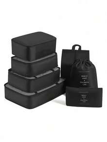 8pcs Packing Cubes Set - Lightweight Travel Luggage Organizer Bags With Shoe Bag, Suitable For Backpack/Suitcase Clothes Storage System, Essential For College Dorm & Holiday Trip - Multicolor - View 23