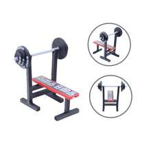 1/12 Scale Fitness Equipment Mini Model, Dollhouse Scene Decor, Treadmill, Weight Set, Miniature Gym, Fitness Equipment Weightlifting Bench Press Barbell Model, Dollhouse Decoration, Photography Props - Multicolor - View 4