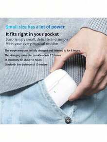 New Air4 Air5 Air7  Wireless In - Ear Earbuds With Ultra - Long Battery Life & High - Fidelity Sound 8 In 1 Wireless Earbuds ANC Active Noise Cancelling(-36db)In-Ear Earphones With Charging 33H Playtime 360 Hi-Fi Stereo Waterproof Headphones Android Phone/ AlRP0DS Pro IOS Laptops 1:1 Clone - Phiên bản tiêu chuẩn thế hệ thứ tư - Xem 10