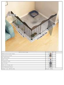 Easy Install Removable Small Dog Fence, Collapsible Indoor Pet Gate For Small Dogs - Multicolor - View 23