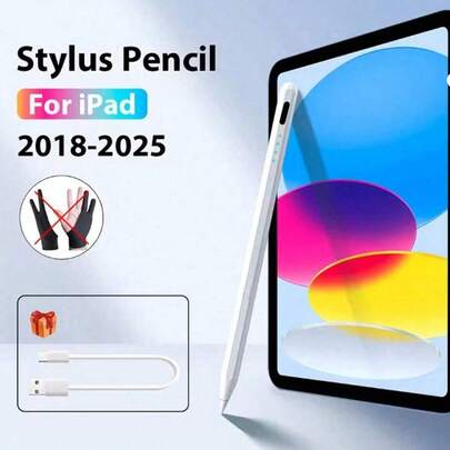 兼容 Apple Pencil 的触控笔，适用于 iPad A16、10、9、11 代、10 代、9 代、Pro 13、12.9、M4、Air 11、M3、M2、M5、M4、Mini 6、M7、A17 触控笔