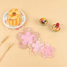 1 chiếc đế lót ly hình hoa màu hồng 11.5cm, thích hợp cho cốc cà phê, cốc trà sữa, v.v., có nhiều kích cỡ khác nhau, cách nhiệt cho bàn làm việc, đồ dùng văn phòng - đồ dùng học tập - quà Giáng sinh - quà Lễ Tạ ơn - đế lót ly quán cà phê - đế lót ly nhà hàng - Nhiều màu - Xem 7