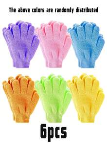 10pcs Exfoliating Bath Gloves, 4 Pairs Double-Sided Deep Cleansing Body Scrubber Gloves For Women And Men, Reusable Shower Spa Massage Sponge Scrub Gloves, Effectively Removes Dead Skin Cells, Full Body Cleansing - Multicolor - View 13