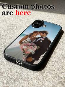 Customized Wedding Photo Matte Black Soft Full Coverage Phone Case Compatible With Samsung A14/A52s, XR/11/13 - Black - View 5