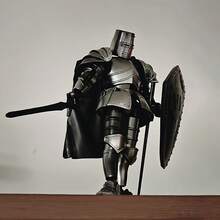 T13 No.13 Medieval Knight Armor Movable Action Figure (Self-Assembly Required), Silver, Type B Multi-Joint Design, Perfect For Collection And Desktop Decoration, Suitable For Creative Leisure Activities Of All Ages - Multicolor - View 7