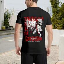 Dandadan Okarun Anime Tee Y2K Graphic Oversized Streetwear Short Sleeve Unisex T-Shirt - Black - View 4