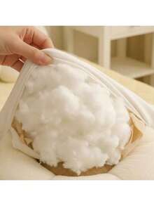 Daisy Flower Shaped Ultra Soft Plush Seat Cushion / Floor Pillow - 45x45 Cm - Made In Turkey - Light Grey - View 7