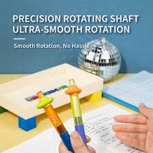 4 Pcs/Box Gel Pens, Rotating Gel Pens, Starry Flying Saucer Series, Fun And High-Value Student Stationery Pens For Writing, Exams, And Answering Questions - Starship - View 3