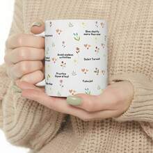 Personalized Ramadan Mug: Islamic Coffee Cup, Ramadan Blessing Gift, Ramadan Tea Cup, Customized Name Gift For Ramadan Women, Eid Al-Fitr Blessing Gift - White - View 4