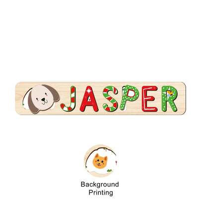 1 bộ ghép hình tên tùy chỉnh, ghép hình chữ 3D cá nhân hóa và ghép hình tên bằng gỗ. Thích hợp cho bé trai và bé gái, món quà lý tưởng cho sinh nhật, Giáng sinh, kỷ niệm!