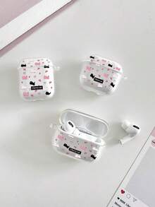 Cartoon Cat Painted Bracelet Transparent Fashion Bluetooth Earphone Case Compatible With AirPod Case, Headphones, Pro 3 Case, Pro (2nd Generation), 3, Pro, 1/2, 4 Case Cover - Multicolor - View 7