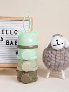 1 Set Of 3/4 Pcs Baby Milk Powder Dispenser Containers, Portable Infant Formula Snack Storage Box, Multilayer Sealed Milk Powder Organizer (The Patterns On The Powder Cans Are Not Scratches, Just Prints, And The Black Spots Are From The Molding Process, To Use) - Multicolor - View 17