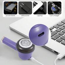 Rechargeable Fabric Shaver With LED Display - 800mAh Lithium Battery Powered Electric Fleece Remover For Clothing, Bedding, Pet Supplies - Portable Hairball Trimmer Without Damaging Fabrics - Home And Furniture Fleece Removal Tool Set - Upgraded version B - 查看 7