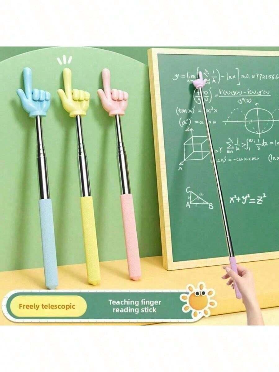 Retractable Finger Reading Pointer Stick Teachers - Extendable Handheld ...