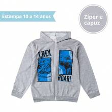 Separate Fleece Jacket For Boys, Winter, Sizes 2, 3, 4, 6, 8, 10, 12, 14 Years, Zipper And Hooded Jacket - Silver - View 3