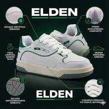 Elden Men's Casual Street Skate Original Comfortable Premium E2203 Sneakers - Trắng Xanh - Xem 3