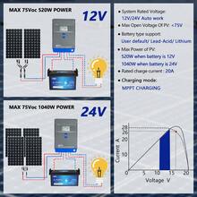 Y&H 40A MPPT ソーラーチャージコントローラー 12V/24V/24V/48V自動 チャージコントローラーLCDディスプレイ 最大PVパネル入力 AGM、ゲル、液式、リチウムバッテリー充電用 - シルバー -- ME4048 - チェックする 2
