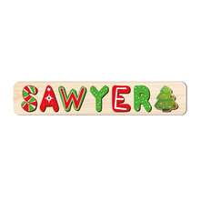 1pc Customized Name Puzzle, Personalized 3D Letter Puzzle And Wooden Name Puzzle. Ideal Gift For Baby Boys And Girls On Birthday, Christmas, Anniversary! - Red and Green On the Right - View 13