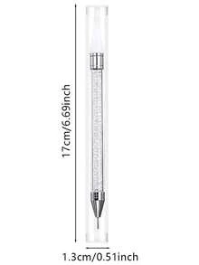 1pc Nail Art Dotting Pen/Replacement Wax Crayon Heads, With Wax Tip And Self-Adhesive Function, Double-Ended Design, Suitable For Picking Up And Removing Crystals, Rhinestones, Gems, Jewelry Stickers, Single Pack, Pink Dotting Pen Tool, Nail Art Pen Tip, Nail Decoration, Nail Art Supplies, Nail Art Tools, Back To School, Nail Art, Nail Art Tools, Suitable For Fake Nails - Nhiều màu - Xem 5