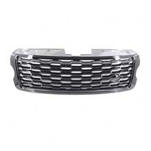 Plastic Front Grille Set, Car Center Grille Front Grills Trim Compatible For Land Rover Range Rover (2013-2017), Honeycomb Pattern - Semi-electroplation - View 8