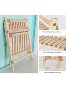 1pc Vintage Wooden Desktop Storage Rack/Display Shelf - Dual-Layer Storage Rack, Multifunctional Foldable Design, Suitable For Home Decor, Multi-Layer Desktop Storage, Office Flower Rack, Home Storage & Display Of Bracelets,Wooden Flower Stand, Earrings, Office Accessories, Plant & Spice Display - Wooden Surface, Trapezoid Design, Space-Saving, Easy Assembly - nhật ký - Xem 5