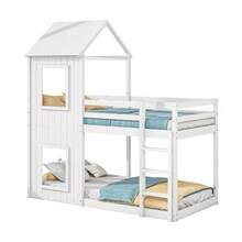 Kids Bed Frames, Headboards & Footboards - White + Pine + 90cm*200cm - View 9