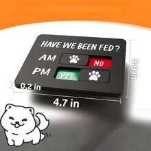 1个宠物喂食提醒吊坠，狗狗喂食追踪器：早晚提醒，宠物喂食时间表 - 木质猫狗喂食提醒宠物木质吊坠创意猫狗喂食提醒吊坠（非冰箱贴） - 0 - 查看 7