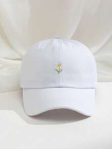 1顶绣花雏菊棒球帽，透气可调节户外高尔夫遮阳帽，夏季时尚弯檐遮阳帽，男士Y2K情侣遮阳帽，适合海滩、假日、节日、旅行 - 棒球帽 - 查看 22
