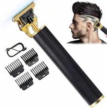Cortadora de pelo eléctrica Vintage T9, afeitadora recargable para hombre, cortadora profesional para peluquero, nueva gran oferta IPX5 - Dorado - Ver 9