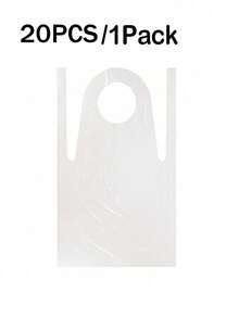 200pcs Disposable Plastic Aprons For Cooking, Value Pack,Bulk,Heavy Duty,Family Size,Painting, BBQ & Picnic - Individually Wrapped For Hygiene,Home, Kitchen, And Work Uniforms; Essential Kitchen Items - Transparent - View 13