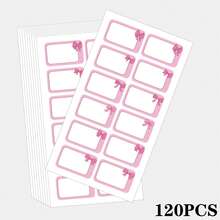 120 miếng dán hình nơ màu hồng, kích thước 0.98*1.57 inch, thích hợp làm đồ thủ công, trang trí nhà cửa, làm quà tặng, đánh dấu sổ lưu niệm, dùng cho văn phòng phẩm, sắp xếp nhà cửa, nhật ký, sổ tay. - Hình chữ nhật - Xem 9