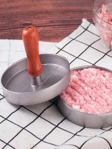 必备神器！汉堡肉饼制作器（自制汉堡的终极利器）。专为轻松快捷地制作自制汉堡而设计。有了它，您可以轻松做出完美的汉堡肉饼。操作简单，让自制汉堡更有趣、更便捷。家庭烹饪爱好者的福音！ - 彩色 - 查看 5