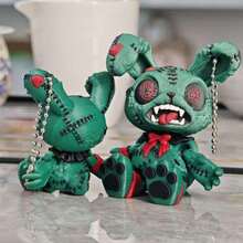 Gothic Rabbit 3D Printed Dark Style Personalized Exquisite Pendant - Multicolor - View 4