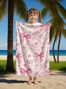Personalized Children's Beach Towel, Perfect Summer Birthday Gift, Suitable For Various Summer Occasions. Customizable Beach Towel And Accessories, Applicable For Beach, Swimming Pool, Travel, Camping, Yoga And More. - Multicolor - View 9