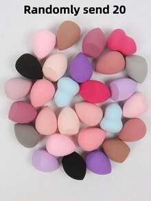 Large 6cm*4cm/2.32in*1.57in Powder Puff, Wet & Dry Use Makeup Sponge, Random Color, Suitable For Makeup Application And Concealing, Portable, Great Christmas Gift For Friends,Giveaways,Travel,Cheap Stuff,Travel Essential - Multicolor - View 22