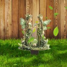2D Acrylic Double Forest Fairies Garden ,Outdoor Yard Art Decor,Waterproof UV Resistant,Lawn Pathway Patio Ornament,Enchanted Garden Decor,Spring Summer Outdoor Decor,Garden Gift Idea - A - View 9