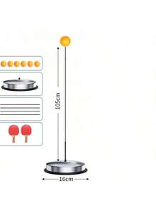 Ping Pong Training Robot, Home Use Table Tennis Practice Tool, Indoor Toy - Silver - View 2