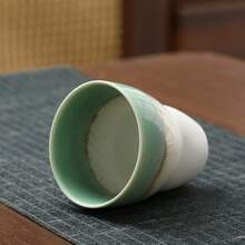 150毫升陶瓷反应釉咖啡杯、浓缩咖啡杯、下午茶杯、小水杯、马克杯、功夫茶杯 - 薄荷綠 - 查看 2