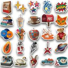 50PCS Vintage Y2K Style Fun Stickers, Suitable For DIY Decoration Of Mobile Phones, Laptops, Suitcases, Waterproof Stickers - Multicolor - View 10