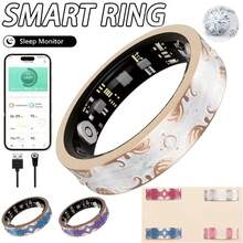 Women's Smart Ring - IP68 Smart Ring, Activity And Fitness Tracker, Monitor, Menstrual Cycle Tracker, Pedometer And Calorie Ring, Compatible With IOS And Android, No Subscription Fee, Valentine's Day Gift For Wife/Girlfriend - 7# - View 1