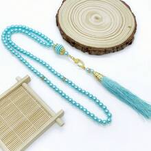 99pcs 6mm Faux Pearl Rosary Beads, Luxury Muslim Gift, Hajj Pilgrimage Gift, 99 Beads Tasbih, Islamic Wedding Gift, Muslim Gift - Multicolor - View 15