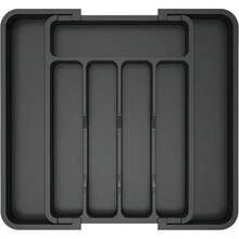 Expandable Silverware Drawer Organizer Utensil Tray  Free Adjustable Cutlery Holder Plastic Storage For Spoons Forks Knives - 1 - 查看 1