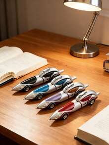 Customizable Text Car Ballpoint Pen - Supports Personalized Name, Cute Car Design With Vibrant Colors, Suitable For Office Workers And Car Enthusiasts. Perfect Gift: New Year Gift, Birthday Surprise Or Fun Writing Accessory - Multicolor - View 4