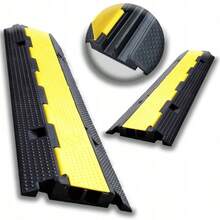 Trwały najazd kablowy próg pomost osłona ochrona kabli 1m 100cm 2kanałowy - A - Zobacz 3