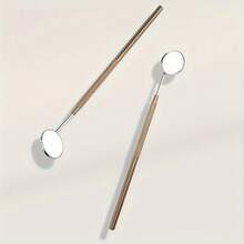 Eyelash Beauty Mirror, Dental Inspection Mirror, Detailed Dental Mirror, Eyelash Extension Eyebrow Tool - 銀色 1件 - 查看 8