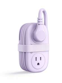 Orico 旅行电源插线板，带 USB 接口、4 个交流电源插座、2 个 USB-A 接口、1 个 USB-C 接口、1.25 米（4.1 英尺）线长、45 度扁平插头延长线，无浪涌保护，适用于旅行/家庭/宿舍/办公室 - AP3，USB 电源适配器 - 美規B型插(110-127V) - 查看 14