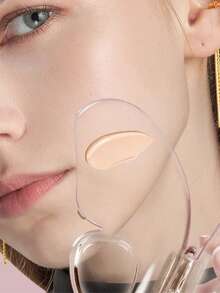 1 Set Acrylic Transparent Makeup Palette, Butterfly Design Makeup Foundation Storage & Mixing Palette - Multicolor - View 2