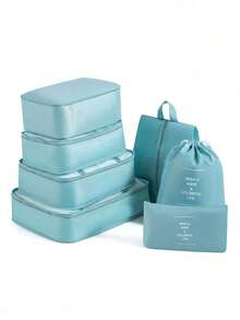 8pcs Packing Cubes Set - Lightweight Travel Luggage Organizer Bags With Shoe Bag, Suitable For Backpack/Suitcase Clothes Storage System, Essential For College Dorm & Holiday Trip - Multicolor - View 21