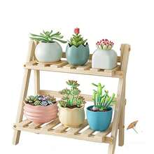 1pc Vintage Wooden Desktop Storage Rack/Display Shelf - Dual-Layer Storage Rack, Multifunctional Foldable Design, Suitable For Home Decor, Multi-Layer Desktop Storage, Office Flower Rack, Home Storage & Display Of Bracelets,Wooden Flower Stand, Earrings, Office Accessories, Plant & Spice Display - Wooden Surface, Trapezoid Design, Space-Saving, Easy Assembly - nhật ký - Xem 8