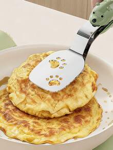 2-In-1 Stainless Steel Spatula And Tongs, Pancake Maker Tool, Double-Layer Steak And Fish Grilling Flipper - Multicolor - View 6